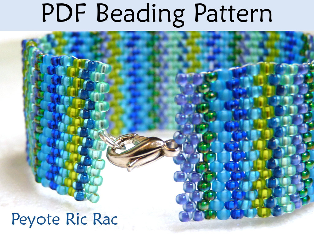 Beading Tutorial Pattern Bracelet Peyote Stitch Simple Bead