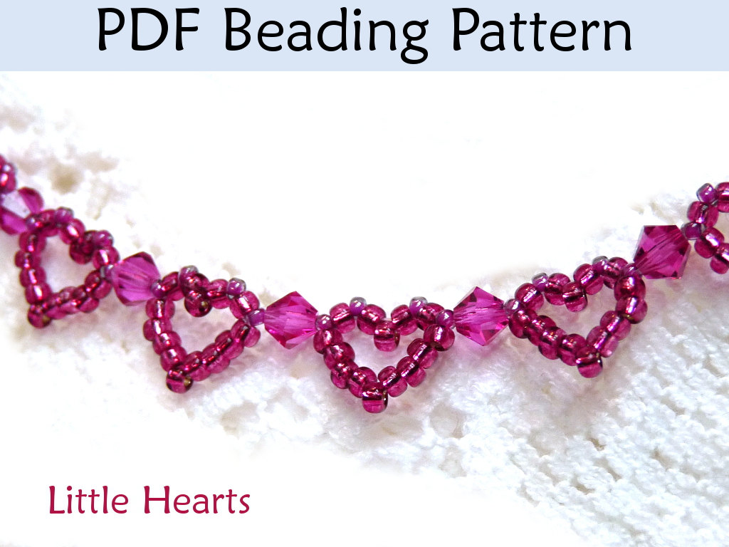 Beading Tutorial Pattern Bracelet Beaded Heart Jewelry Simple Bead