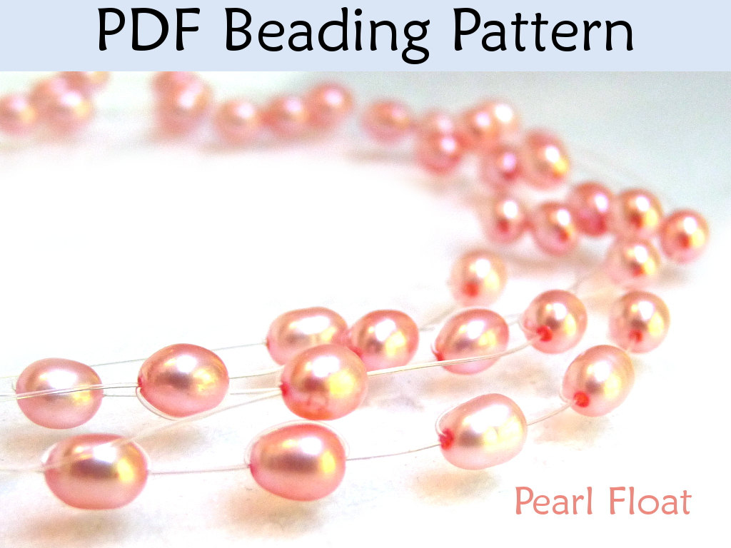 Beading Tutorial Pattern Necklace Pearl Float Jewelry Simple Bead