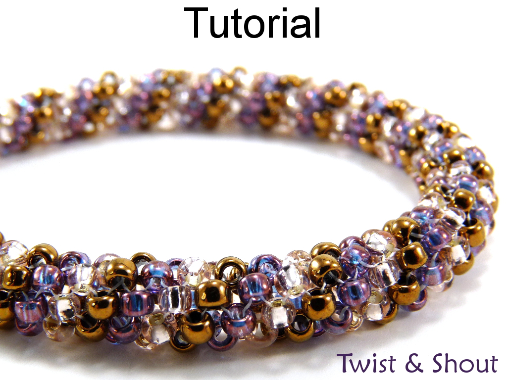 Download Beading Tutorial Pattern Bracelet Necklace - Tubular Peyote Stitch - Simple Bead Patterns ...