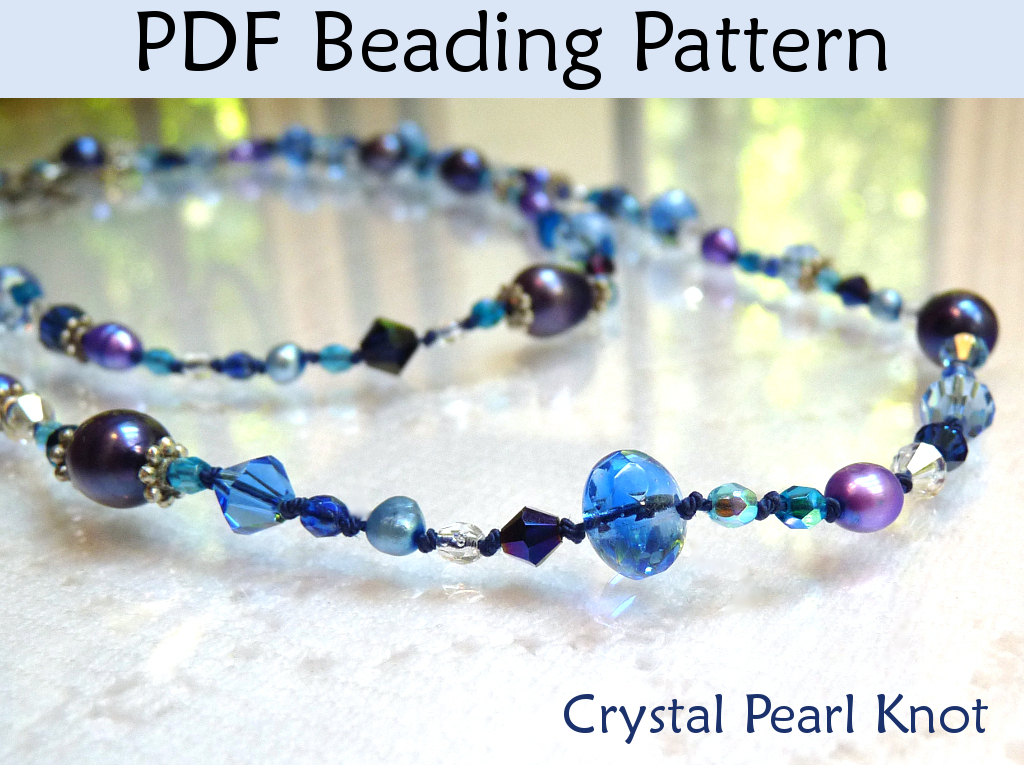 Beading Pattern Tutorial Pearl Knotting Simple Bead Patterns