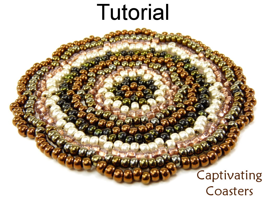 Beading Tutorial Pattern Coasters Home Decor Gifts Simple Bead