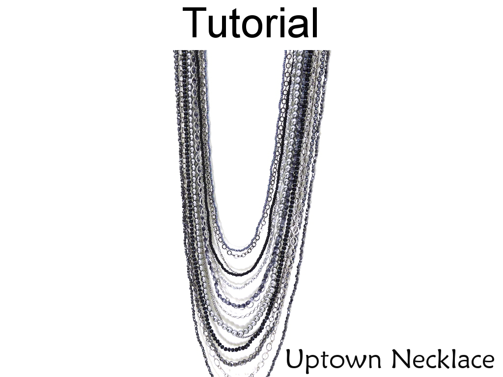 Beading Tutorial Pattern Long Multistrand Necklace Bead Stringing Simple Bead Patterns