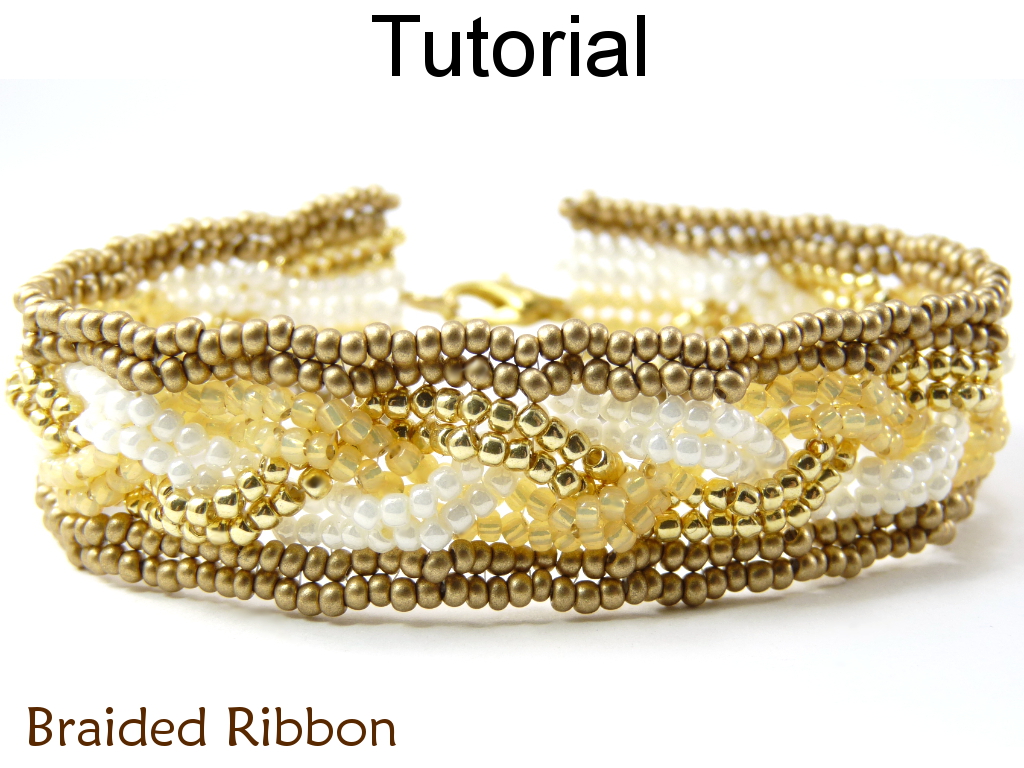 Beading Tutorial Bracelet - Herringbone Stitch - Simple Bead Patterns ...